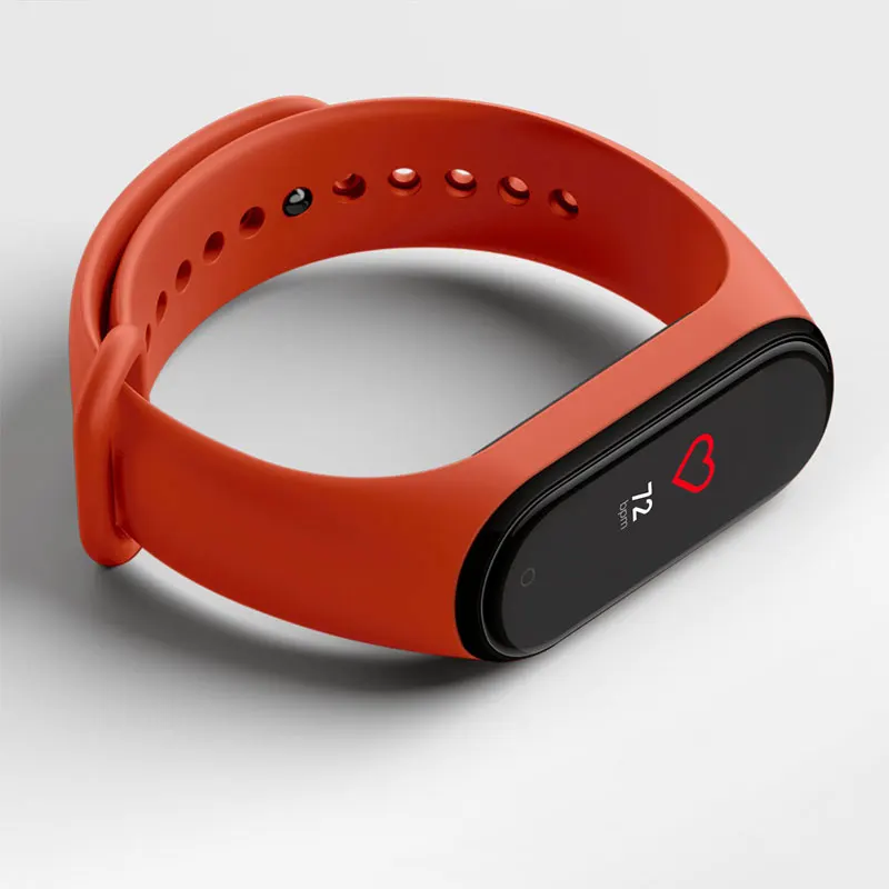 Из России Xiaomi Mi Band 4 фитнес браслет 0,95 дюймов AMOLED 120X240 полноцветный экран Bluetooth 5,0 браслет 50 м Водонепроницаемый