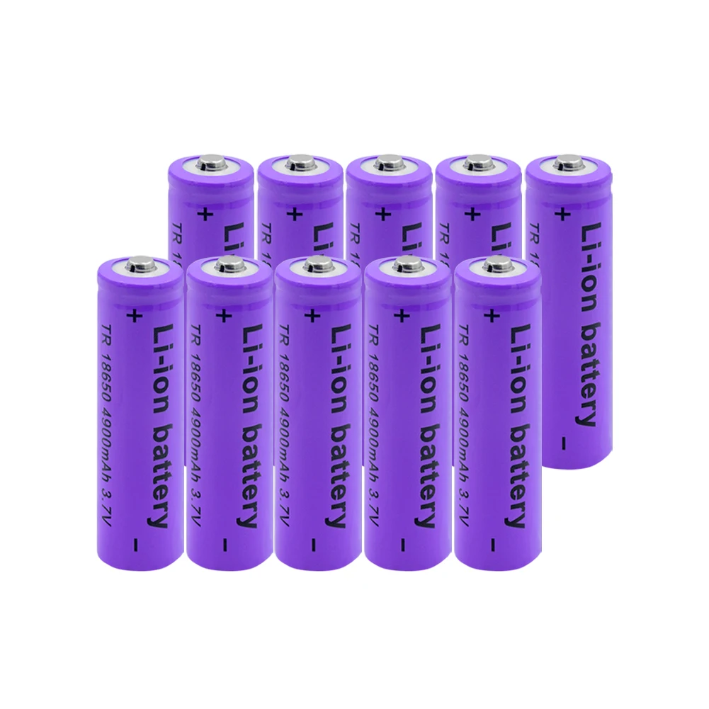 Защищенный аккумулятор питания батареи 18650 батареи 3,7 V 4900 mAh литий-ионный для лазерной ручки светодиодный фонарик