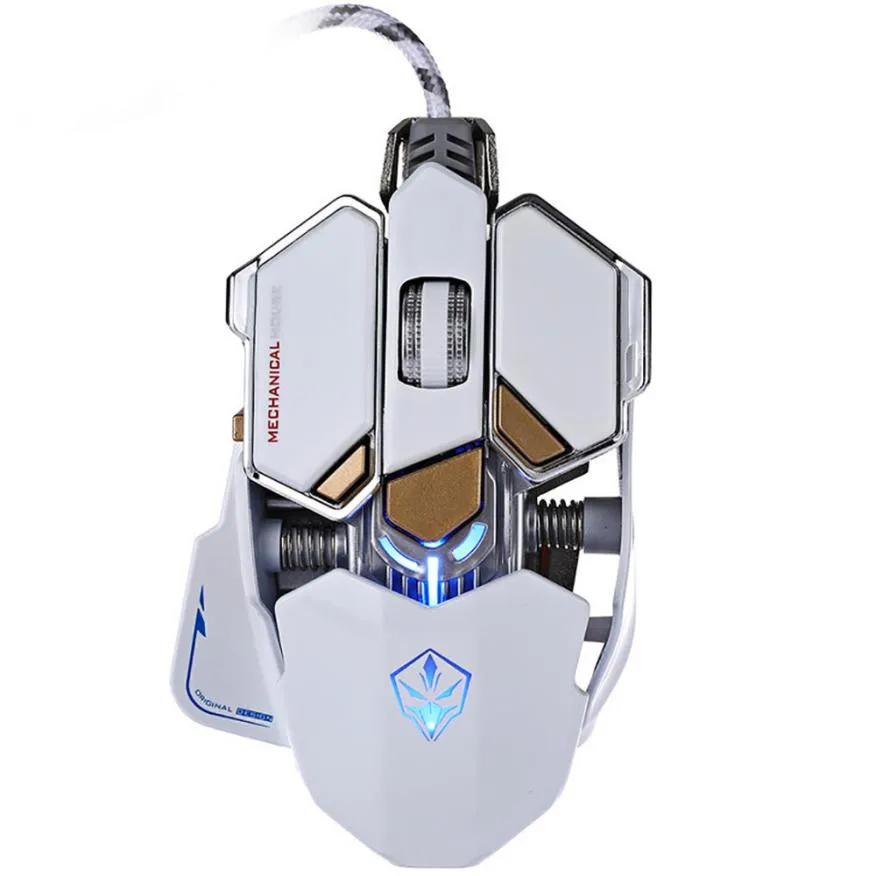LUOM G10 4000 dpi Регулируемый светильник 4 цвета Регулируемая игровая мышь USB оптическая Pro GamerCool с дизайном внешнего вида