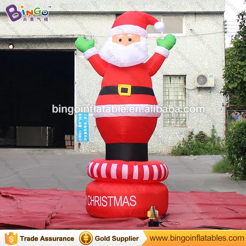 

Free express 2 meters high inflatable rotate Santa Claus for Christmas decoration blow up Father Christmas replica festival toys
