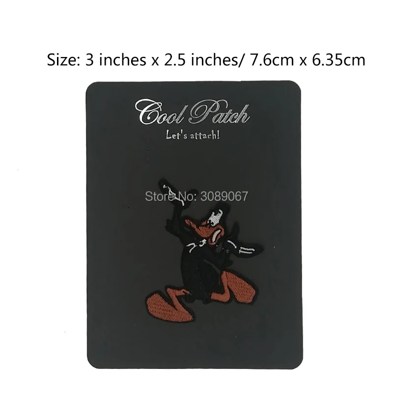 3 &quotLooney Tunes DAFFY DUCK бегущая фигурка из ТВ фильма мультфильм панк аппликация в стиле