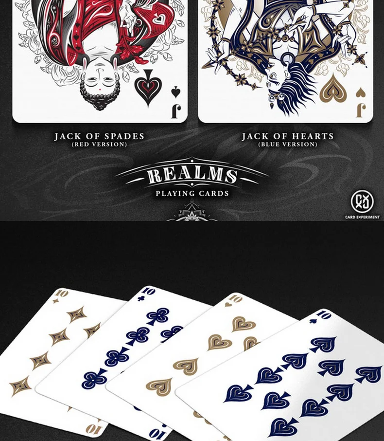 1 шт. Realms игральные карты шесть карт для покера импортированные Magic Dekc реквизит Запечатанный