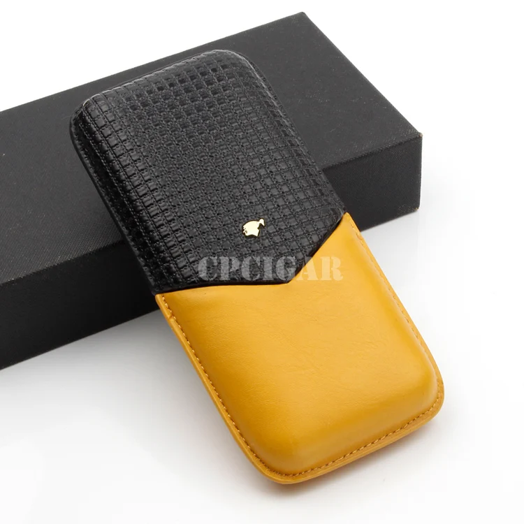 COHIBA из мягкой натуральной кожи портсигар держатель Портативный путешествия 3