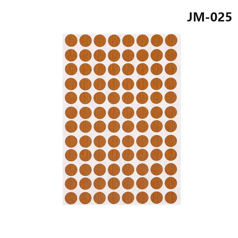 JM-025 Мода 96 шт./лист 15 мм самоклеющиеся декоративные пленки винт для мебели крышка наклейки на колеса дерево ремесло стол Шкаф орнамент - Color: JM-025