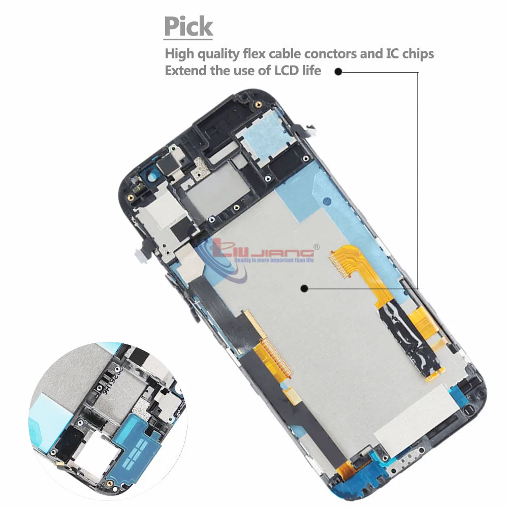 Оригинальный ЖК дисплей для HTC ONE M8 831c сенсорный экран дигитайзер с рамкой в сборе