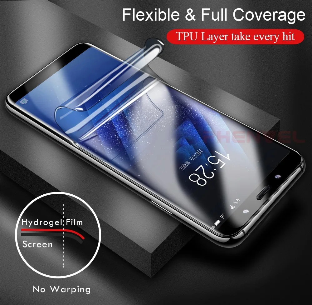 Phenvel 3D Защита экрана для samsung galaxy s9 s9 plus полное покрытие силиконовая Гидрогелевая пленка для samsung s9 гелевая защитная пленка