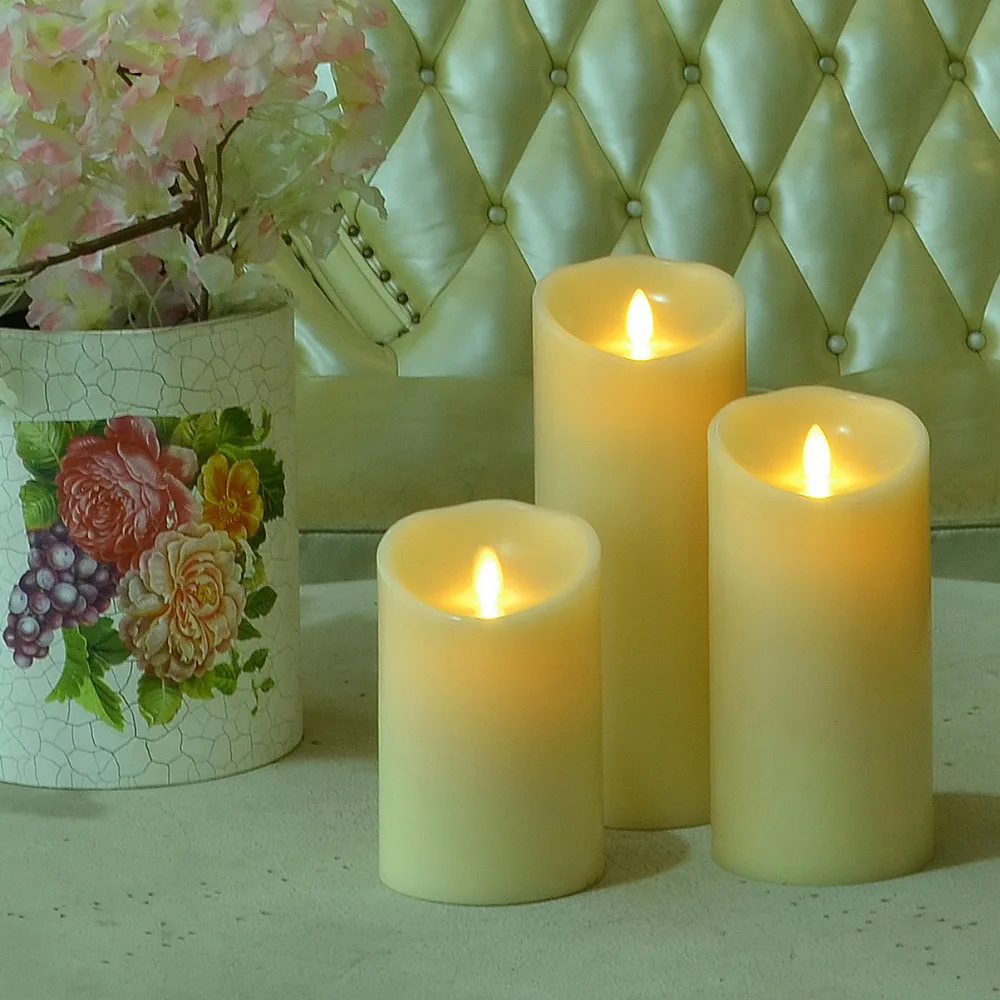 Luminara беспламенные светодио дный свечи из слоновой кости реальный воск 3 5 на 7 9