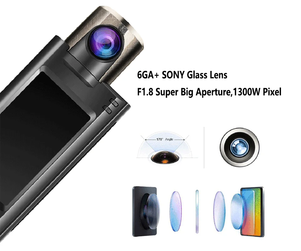 Anytek G100 высококачественный Автомобильный видеорегистратор 1080P FHD камера sony Объектив Dash Cam Регистратор Видео рекордер РЕГИСТРАТОР gps трекер