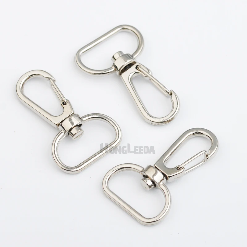 40 шт. крюк для ключей внутренняя ширина 20 мм серебряный сплав поворотные застежки