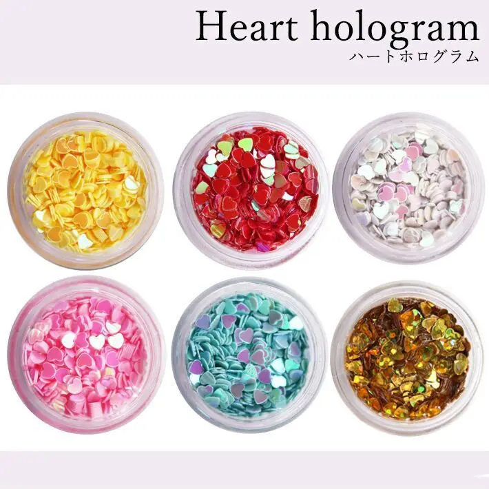 1 шт. украшения для ногтей Love Sequins тонкие наклейки Микс красное сердце сделай сам