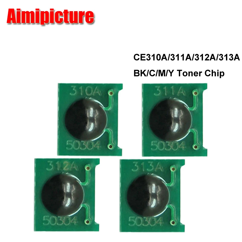 Чип картриджа с тонером 126A CE310A 311A 312A 313A 310A для принтера HP CP1025 M175 M275 детали BK C M Y 5