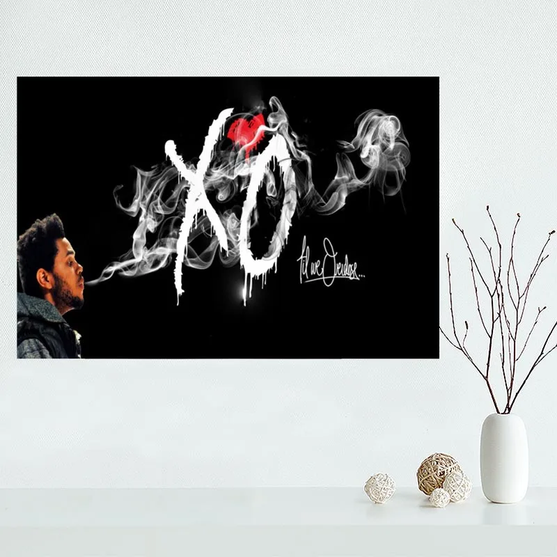 Свежеприбывшие розетки из the weeknd Холст плакат украшение дома стены горячая