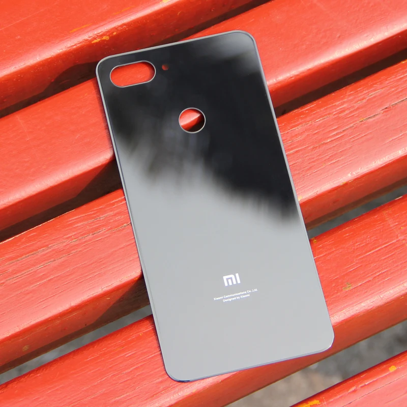 XIAOMI Original Glass Battery Rear Case For Xiaomi 8 Lite Mi8 Back Cover Phone Backshell Cases | Мобильные телефоны и
