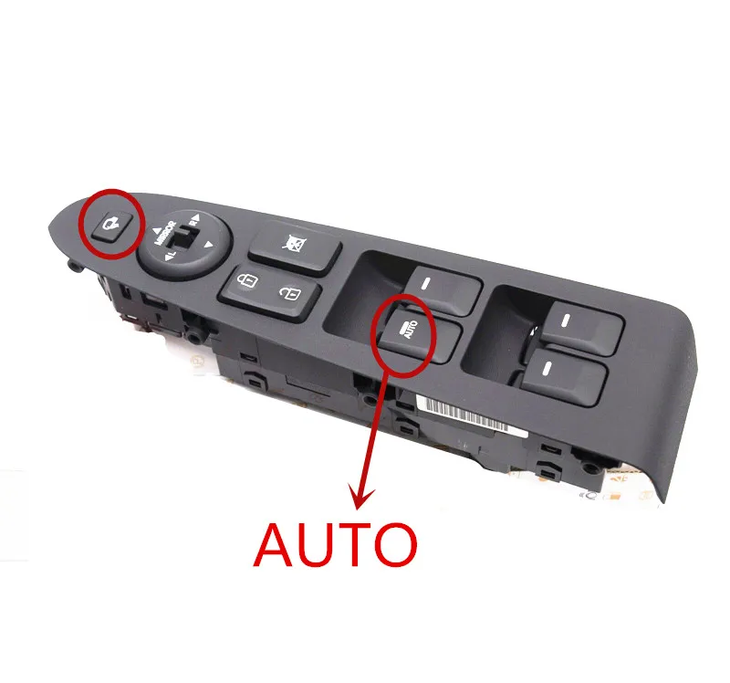 935703W400WK передняя левая Боковая кнопка переключения для kia Sportage 11-15 дверь стекло лифт переключатель управления LH 935703W300WK - Цвет: Красный