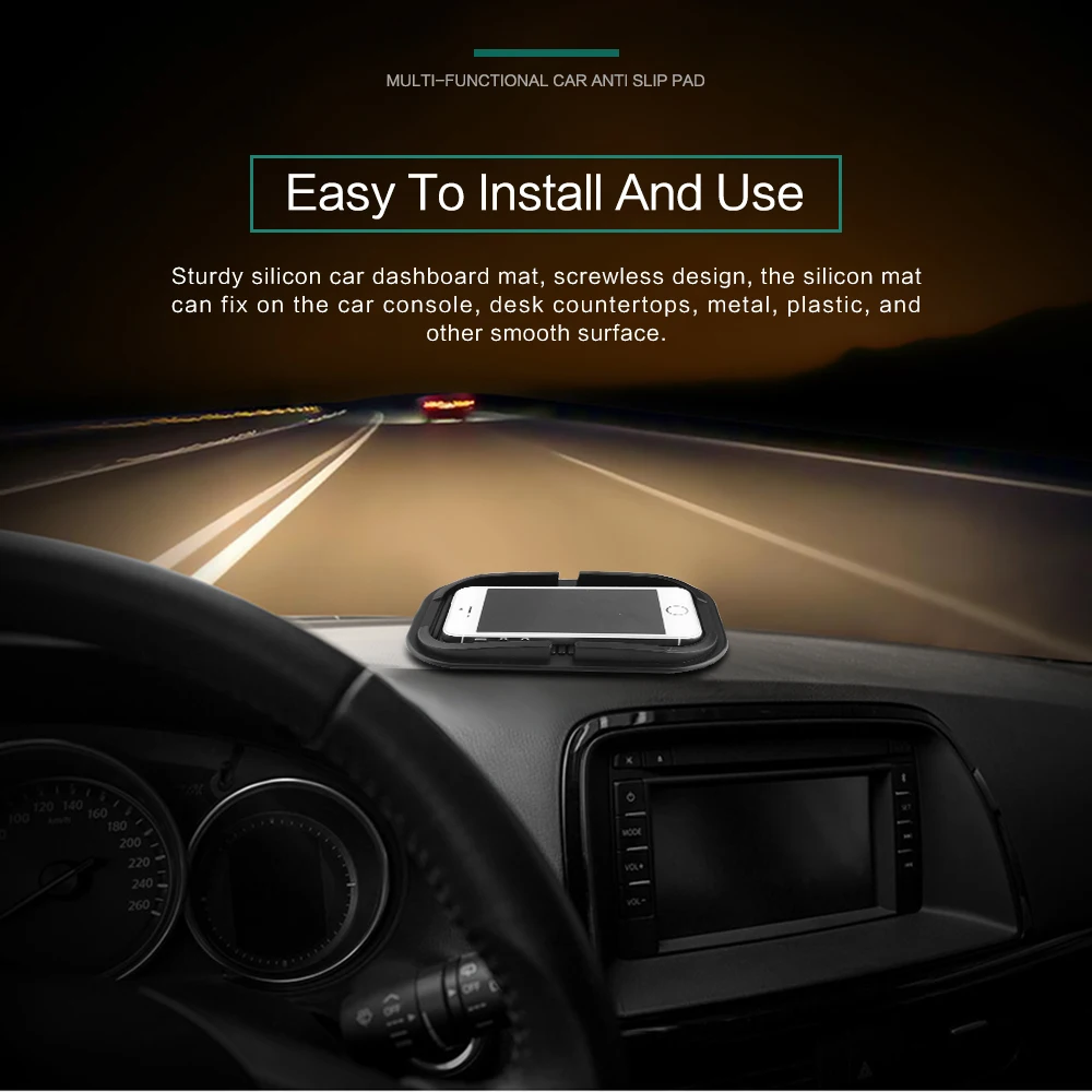 Многофункциональный Противоскользящий автомобильный коврик 155x100мм липкая