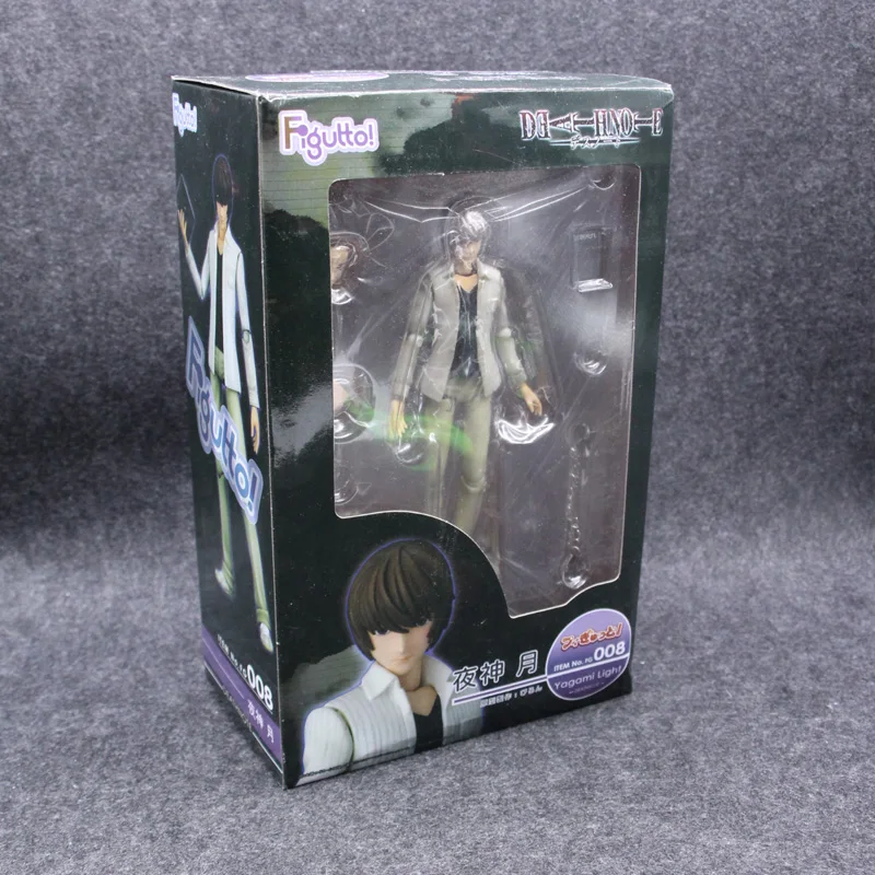 Yagami with box Figutto Figma Аниме дэт Note персонаж Рюк и Ягами светильник BJD ПВХ Фигурки игрушки - Цвет: Yagami with box