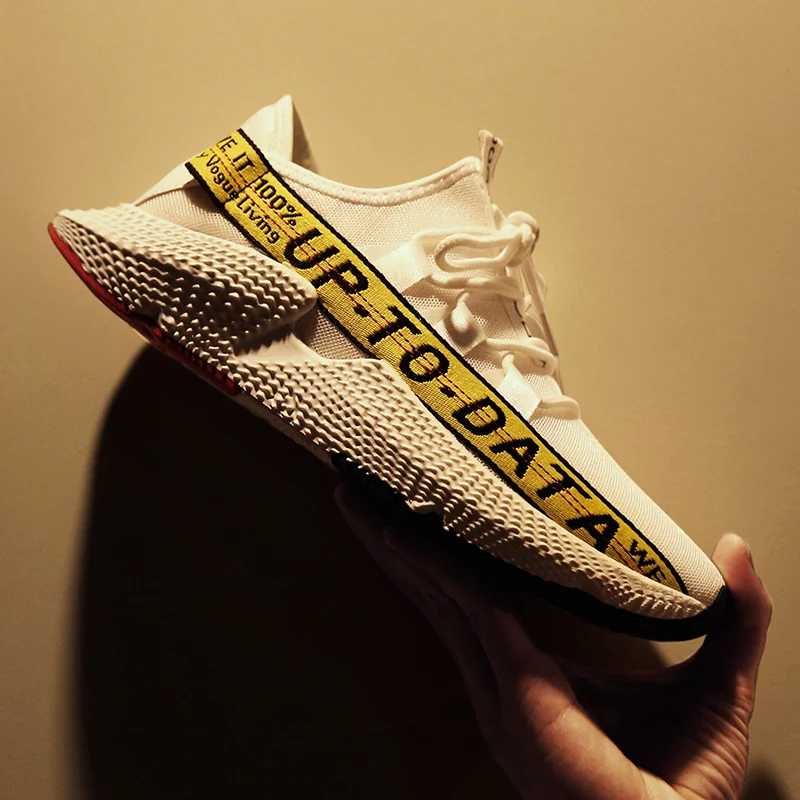 Spring and Summer Sport Outdoor Shoes for Mens Breathable Mesh Casual Sneakers Flats Footwear Adult Male | Обувь