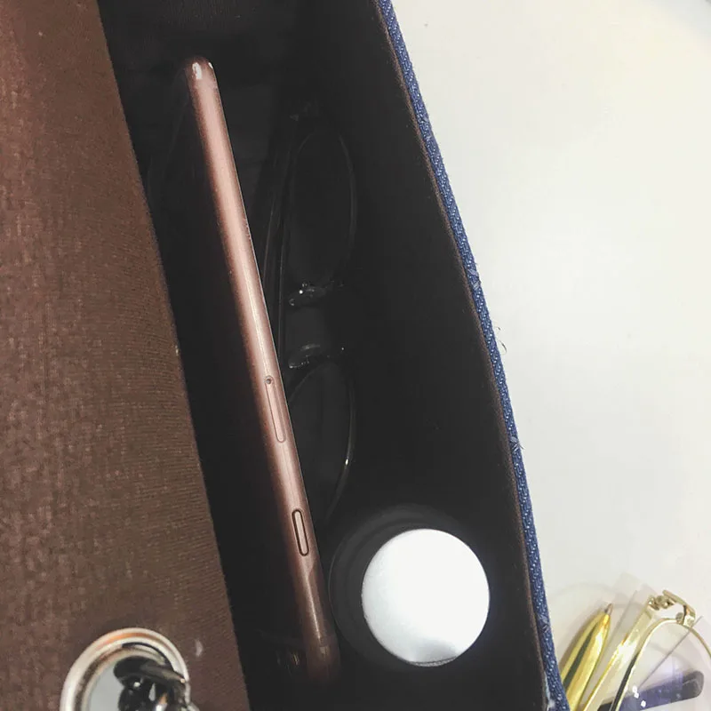 Модная Корейская женская сумка через плечо из денима Пляжная Дизайнерская