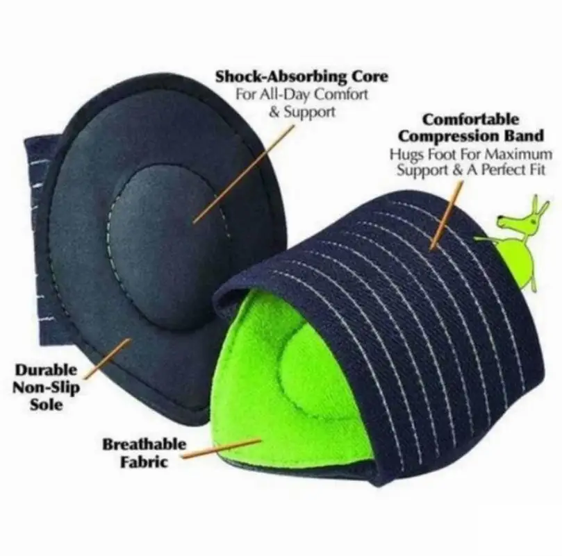 Absorb Shocking Foot Arch Support Plantar Fasciitis Heel Pain Aid Feet Cushioned Care Tool Relief Orthopedic | Красота и здоровье
