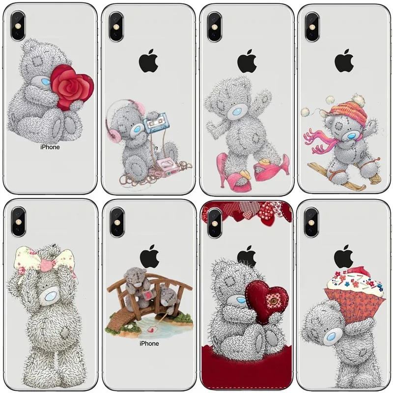 Силиконовый чехол для телефона iphone XS Max Tatty Teddy Me To You Bear чехлы iPhone 5 6 S 7 8plus XR 6S