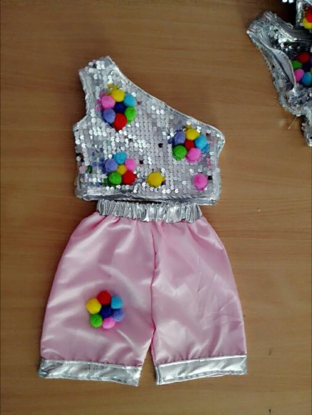 Новинка одежда для джазовых танцев с блестками мальчиков и девочек детское