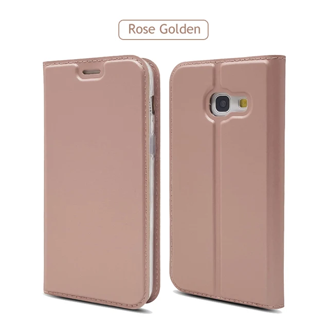 rose pink Чехол для Samsung A5, мягкий чехол-книжка из искусственной кожи с отделениями для карт, кожаный чехол-книжка для Samsung Galaxy A3 A5 A7, чехол для телефона - Цвет: rose pink