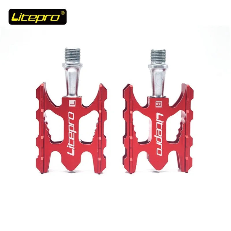 

LITEPRO Folding Bike Bearing Pedal Aluminum Alloy Ultralight Non-slip Pedal MTB Mountain Bike Road Bicycle Pedals