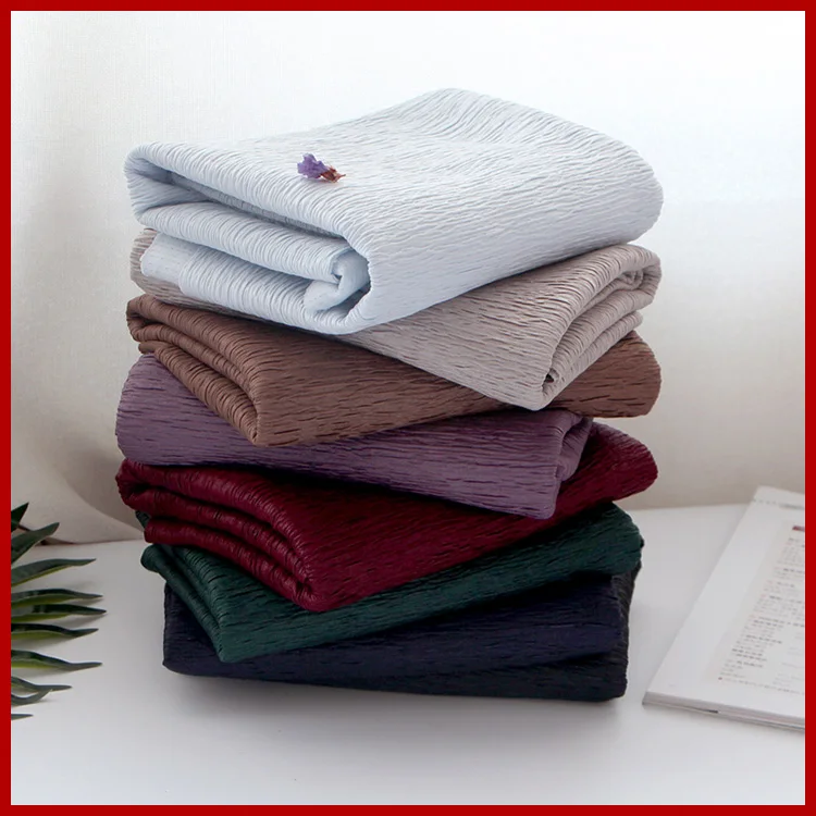

SMTA 50*150cm Sewing Fabric Cotton The Cloth Tissu Au Metre Flowers Kente Patchwork Fabrics Bark Texture Polyester 400g/m