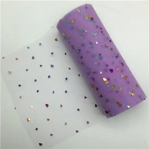 I22 light purple Блестящий тюль из органзы в рулоне 15 см, 10 ярдов, яркие прозрачные марлевые элементы для свадьбы, Нового года, украшения, принадлежности для дня рождения - Цвет: I22 light purple