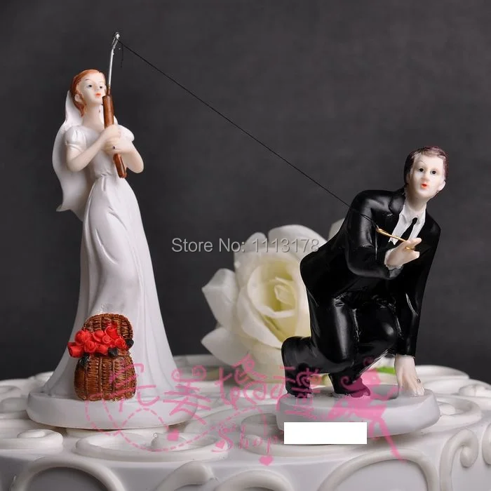 Забавные Свадебные украшения для торта фигурки невесты и жениха торта|bride
