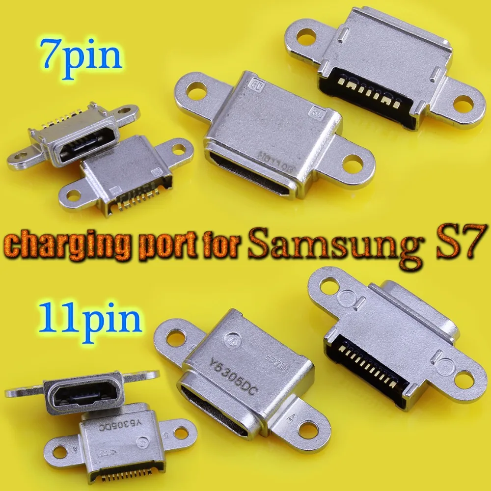 Разъем Micro USB 7pin 11pin micro Dock jack разъем для зарядки Samsung Galaxy S7 edge G9350 G9300 G9308 930F 930A|charging