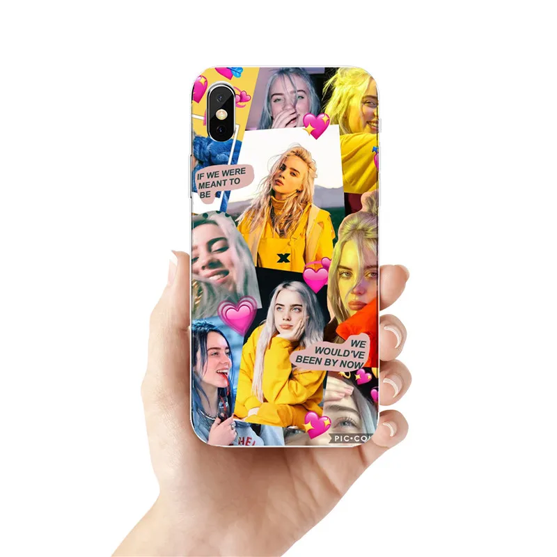TPU Billie Eilish Халид Радуга blohsh океана глаз ТПУ Macio Caso de Silicone грудь для Тампа корпорация Kenwood пожалуйста, найдите Para o iphone X iphone 5 6 S плюс 7 8 XS MAX - Цвет: TPU