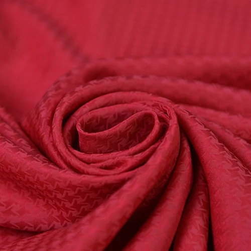 Жаккард шелк хлопок сатин ткань Хаундстут стиль не прозрачный SCT553 | Дом и сад