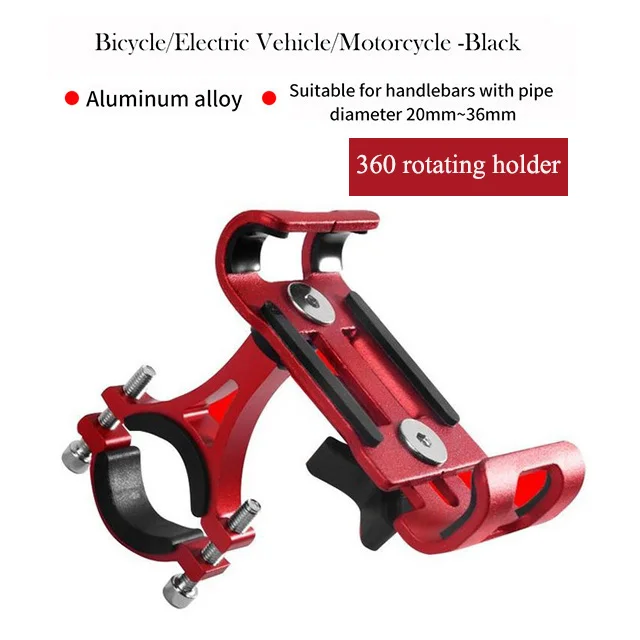 Rotating Red Велосипедный держатель для мобильного телефона MTB для huawei P10 P20 P30 Lite Pro Plus Note, держатель для руля велосипеда мотоцикла, держатель для крепления на руль, gps кронштейн - Цвет: Rotating Red