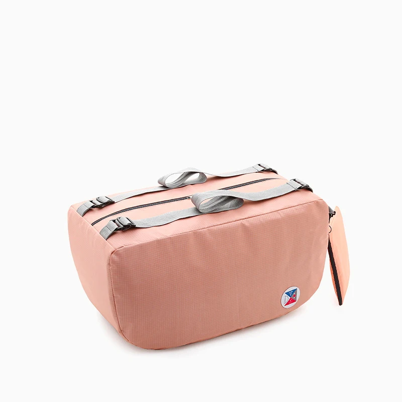 Pink Унисекс многофункциональные дорожные сумки портативный спортивные сумки для путешествий водонепроницаемый большой ёмкость рюкзак сумка чемодан - Цвет: Pink