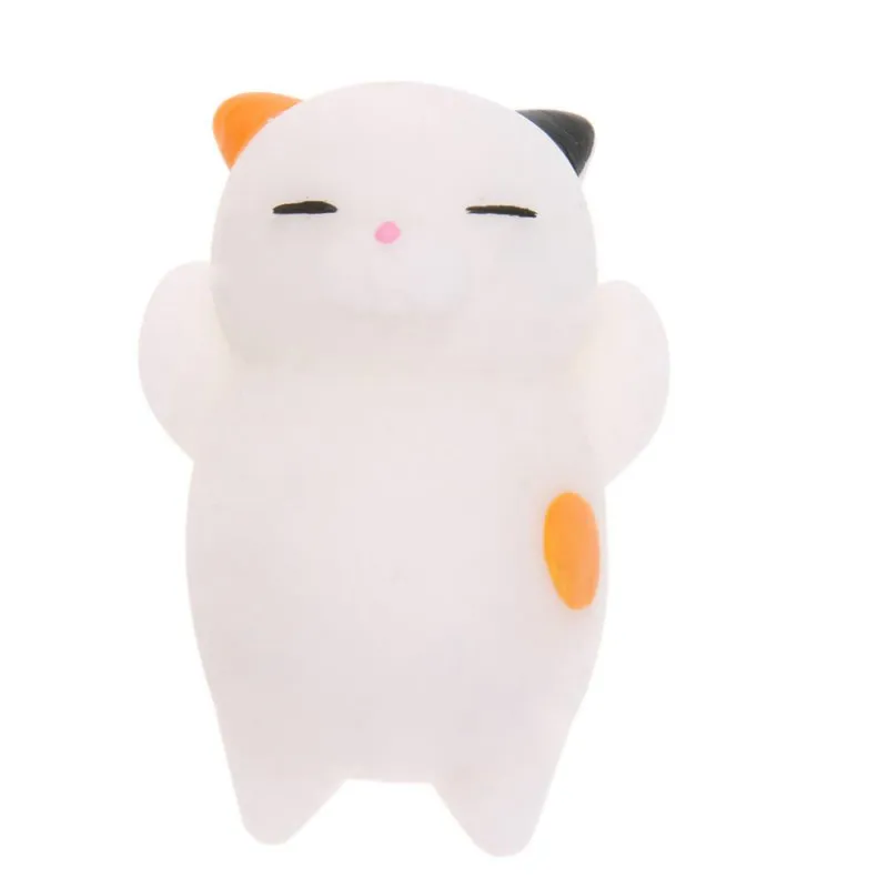 Mskwee милый мини мягкий Кот салфетки Антистресс мяч Mochi сжимаемые игрушки мягкие