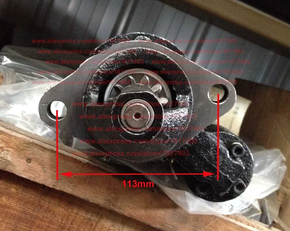 QD100C3 Starter (385T-1-12300) for Yangdong Y380T &amp Y385T diesel engines and Xinxiang TY290X engine | Generator Parts Accessories