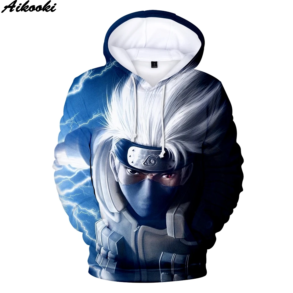Aikooki, 3D, Наруто, толстовки, мужские, женские, Harajuku, толстовки, худи, мужские, с принтом, Наруто, 3D, толстовки, мужские топы, негабаритные толстовки