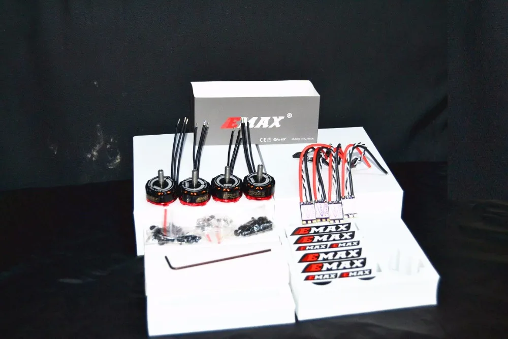 Оригинальный EMAX RS2205 /RS2205S 2300KV 2600kv/RS2306 2400 2750KV двигатель/EMAX Bullet 30A BLHELI_S D SHOT для RC|emax