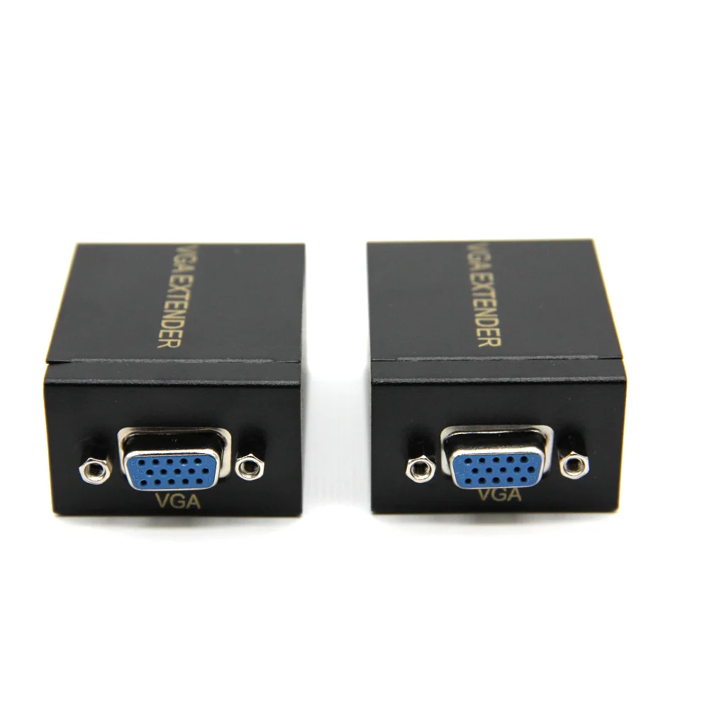Горячая Распродажа сетевой кабель RJ45 Cat 5e/6 60 м удлинитель сигнала VGA адаптер