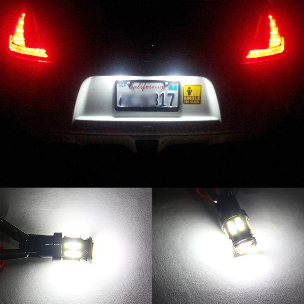 Автомобильный свет T10 W5W светодиодный лампы 7020 10 SMD Светодиодные Автомобильные