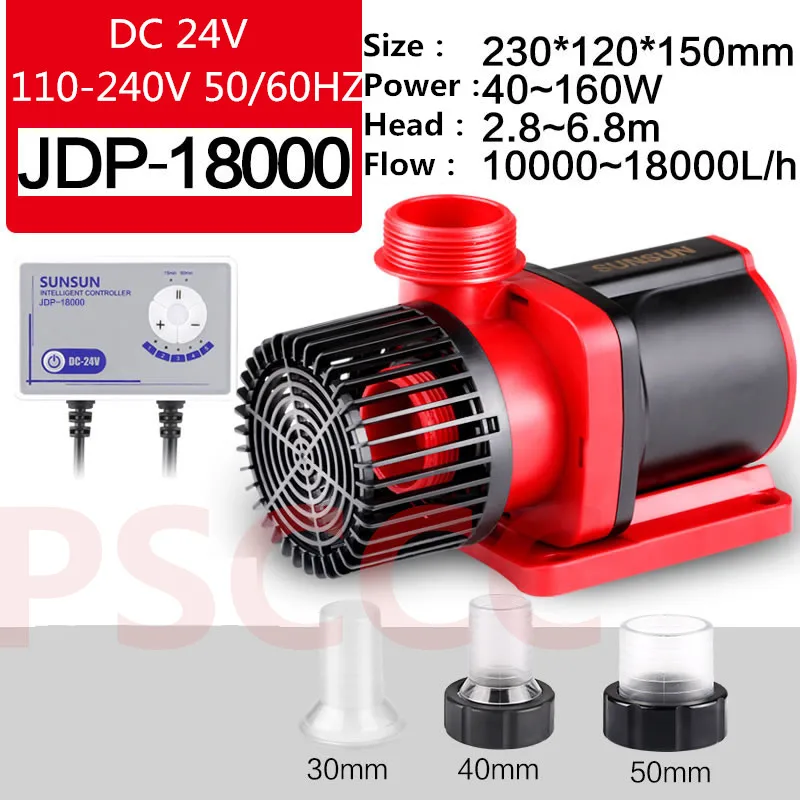 JDP-18000 SUNSUN JDP 3500 3500Q 6000 6000Q 10000 10000Q 18000 аквариумный водяной насос постоянного тока Регулируемый погружной насос - Цвет: JDP-18000