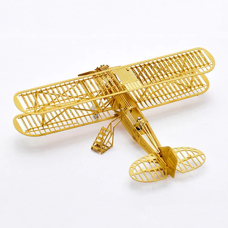 PIP GAMES 3D Metal Puzzle DIY Aircraft Frame Model Boeing 40 No Glue Assembled Gold 1/160 Airplane Models PGM025 | Игрушки и хобби