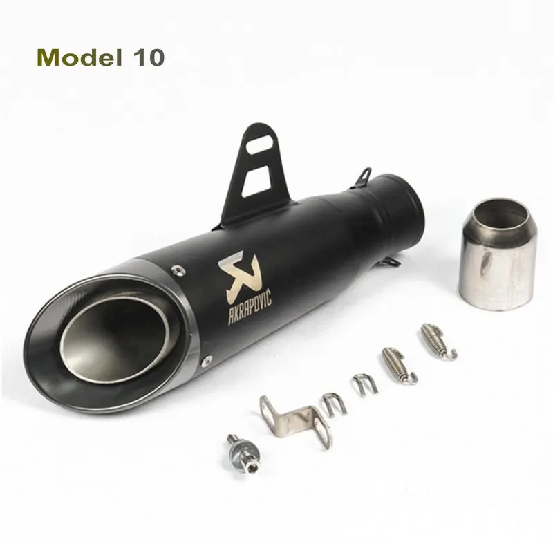 Глушитель выхлопной трубы moto rcycle Универсальный escape de moto akrapovic moto cicleta выхлопная труба для Honda Yamaha Kawasaki 51 мм 61 мм на входе