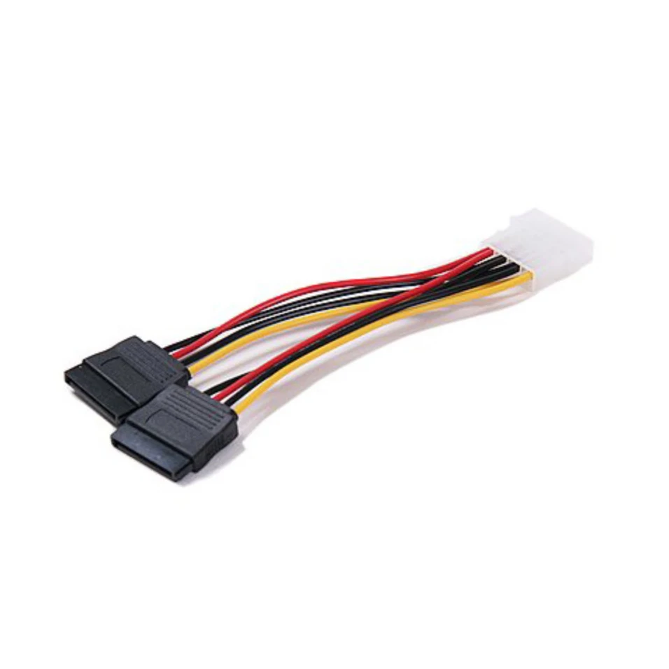 VKWIN Molex 4 контактный кабель SATA на 2 15 Y образный сплиттер питания для жесткого диска