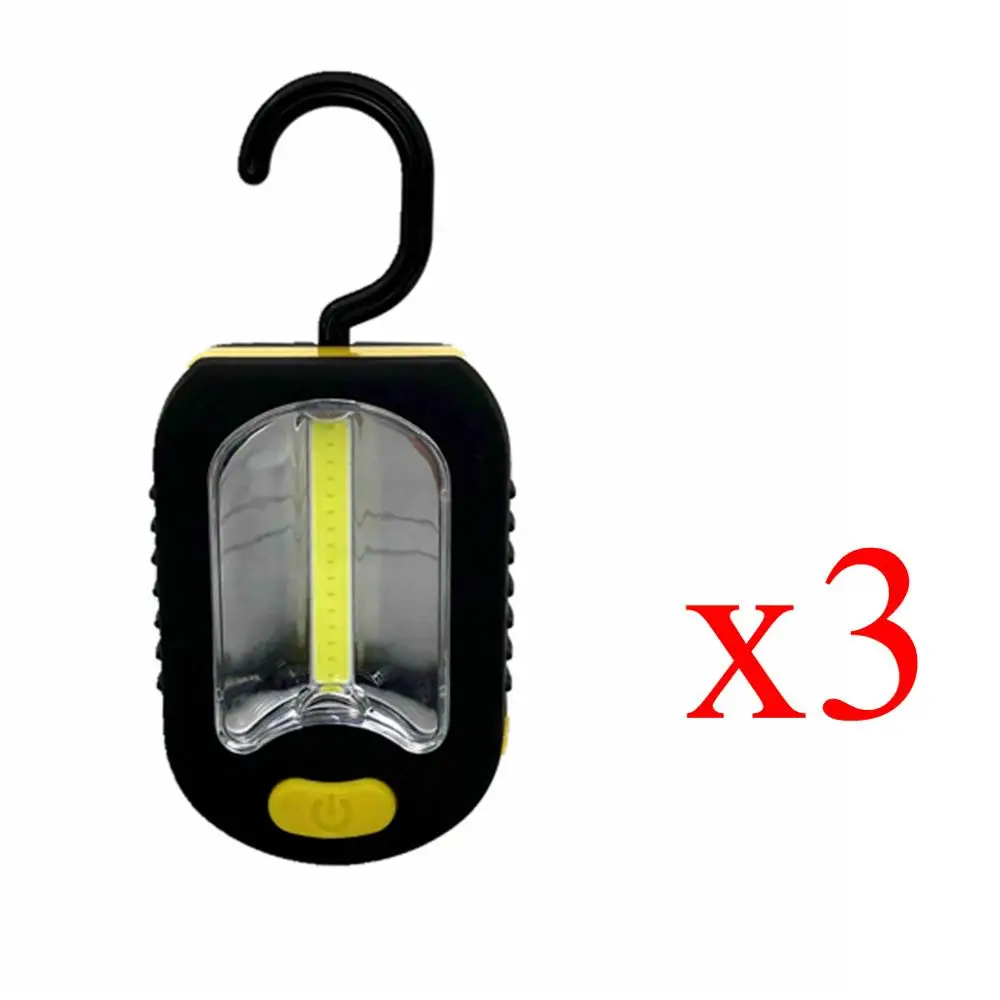 work light Set Светодиодный светильник MingRay, 3W, COB, aaa, батарея, регулируемый, магнитный, стоячий крючок, рабочий светильник, ручной, светильник-вспышка для гаража, беспроводной светильник - Мощность в ваттах: work light Set