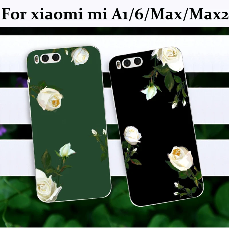 Для xiaomi mi A1/6/Max/Max2 чехол задняя крышка модный цветок силиконовый мягкий для Max 2