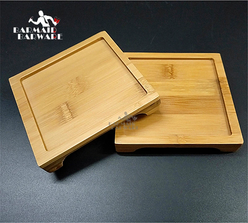 

1pcs 10.5cm Wood Coasters Table Cup Mat Kitchen Mat Pad For Bar Cocktail