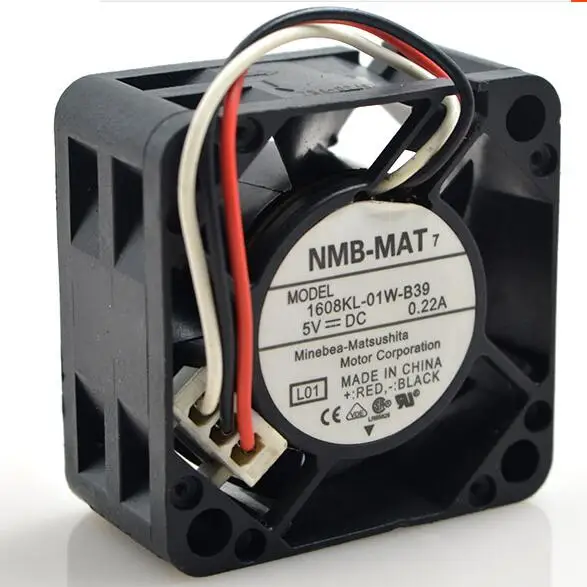 NMB 1608KL 01W B39 5V 0.22A 40*40*20 мм 40203 Вентилятор охлаждения провода|cooling fan|5v cooling fannmb fans |