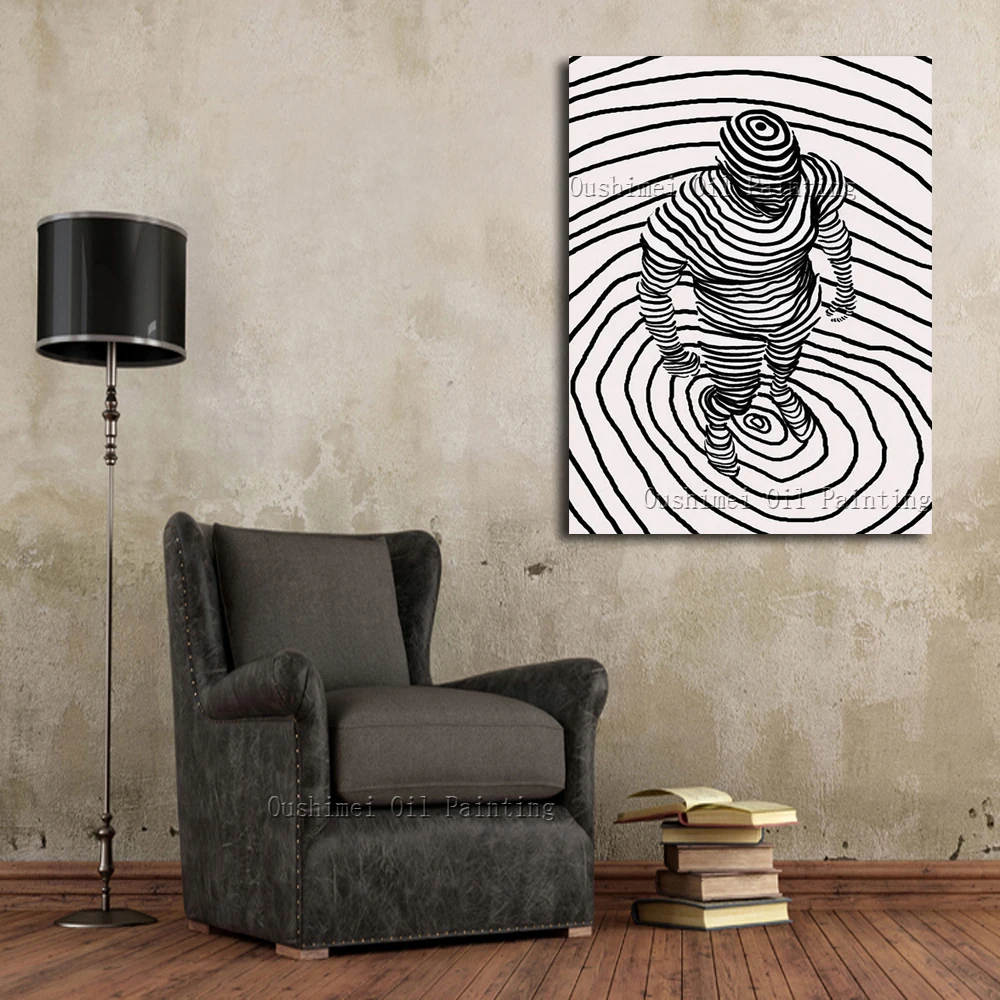 Превосходный художник ручная роспись высокое качество Абстрактный человек